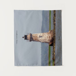 Tapiz Pintura del faro de la isla de Cockspur