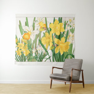 Tapiz Pintura en bloque de madera de narciso, Tanigami K