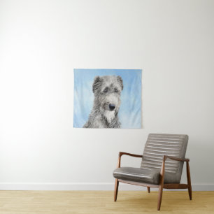 Tapiz Pintura escocesa de Deerhound - Arte original del 
