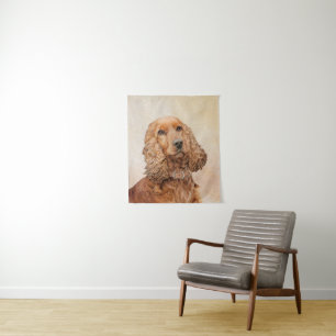 Tapiz Pintura española de Cocker - Arte original del per