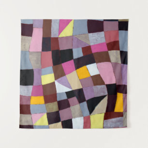 Tapiz Pintura irregular de la rejilla, con violetas y as