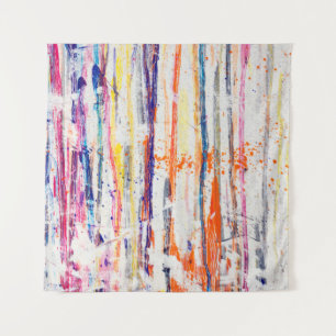 Tapiz Pintura salpicada sobre fondo blanco, arte, fino