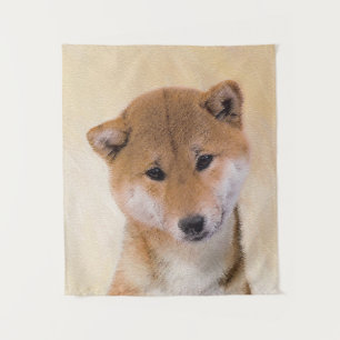 Tapiz Pintura Shiba Inu (roja) - Arte Perro Original