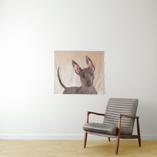 Tapiz Pintura Xoloitzcuintli - Arte Perro Original Cuto (In situ (horizontal))