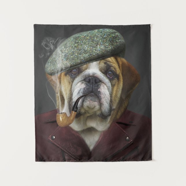 Tapiz Pipa de fumadores Guay English Bulldog (Anverso)
