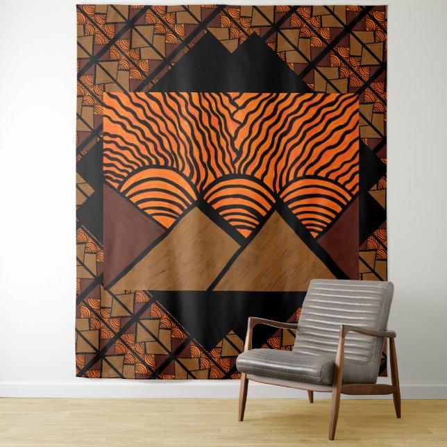 Tapiz Pirámides de otros mundos 1 (In situ)