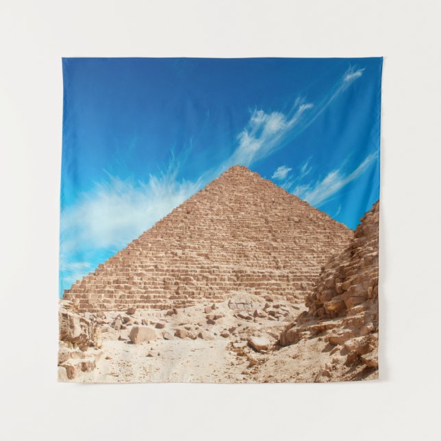 Tapiz Pirámides en giza antigua, antigüedades, arqueolog (Anverso)