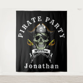 Tapiz Pirata Real Telón de Fondo de la Fiesta Pirata