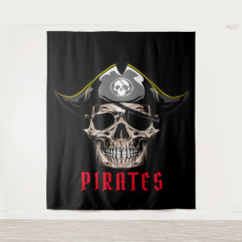 Tapiz Pirate Skull jolly roger Fondo