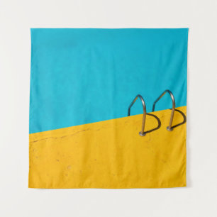 Tapiz Piscina con escalera de acero inoxidable