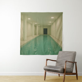 Tapiz Piscina de cemento Dreamcore - Fondo Surreal Eerie