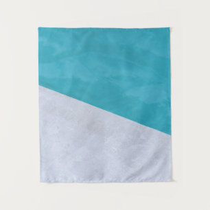 Tapiz Piso gris vacío junto a la piscina