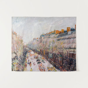 Tapiz Pissarro - Montmartre, Mardi Gras en el Bulevar
