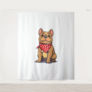 Tapiz Pitbull Lindo con Pañuelo Gif de Amante de Perros