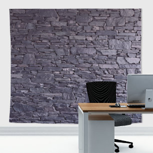Tapiz Pizarra de Piedra Violeta Púrpura Natural Muro de