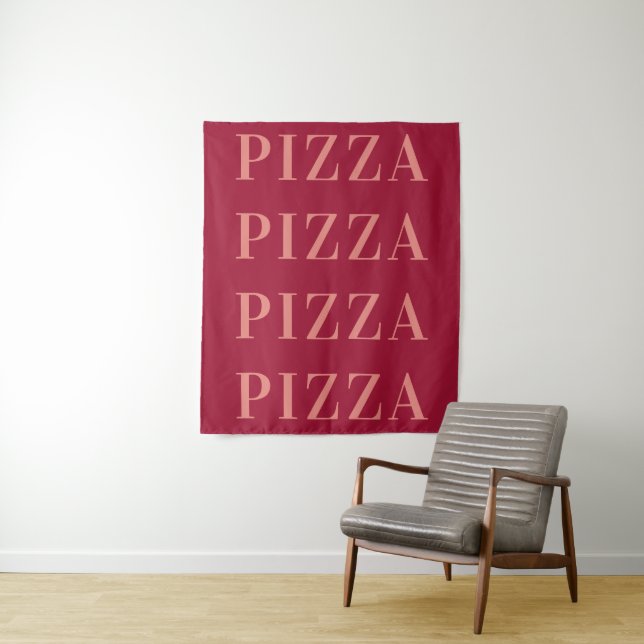 Tapiz Pizza Wall Art, Dorm Rooms y Apartment Wall (In situ)