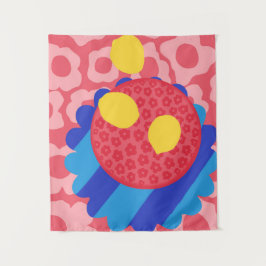 Tapiz Placa de flores de limón