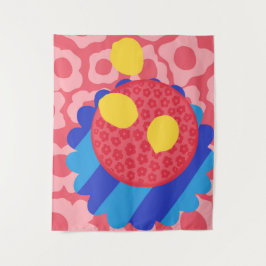 Tapiz Placa de flores de limón