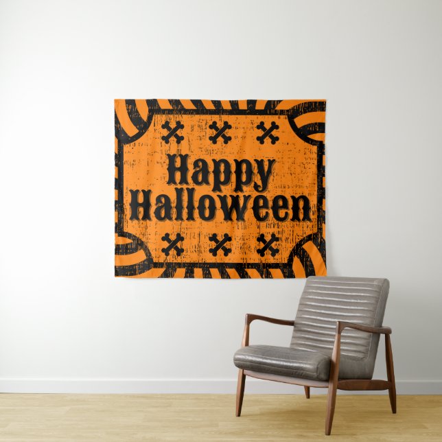 Tapiz Placemat de Halloween con problemas (In situ (horizontal))