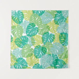 Tapiz Planta de queso y palmera exótica tropical monster