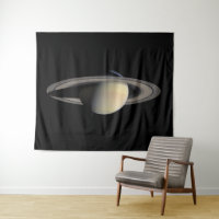 Planta gigante de gas Saturno iluminado por Cassin