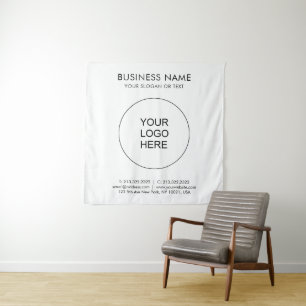 Tapiz Plantilla cuadrada de texto de logotipo comercial 