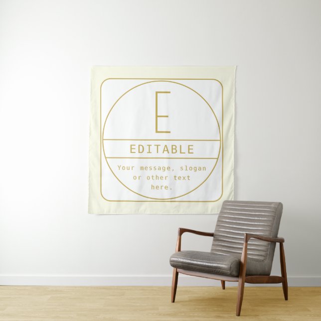 Tapiz Plantilla de diseño retro-moderno editable Gold &  (In situ)