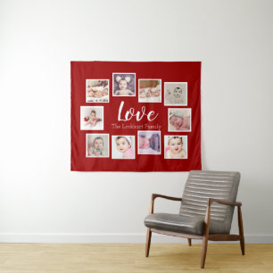 Tapiz Plantilla de fotografía 10 Collage Amor personaliz