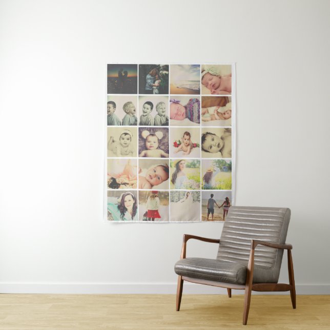 Tapiz Plantilla de fotografía 20 Collage personalizada (In situ)