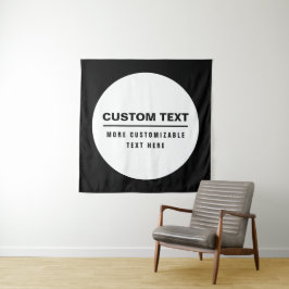 Tapiz Plantilla de texto personalizable simple y negrita