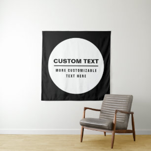 Tapiz Plantilla de texto personalizable simple y negrita