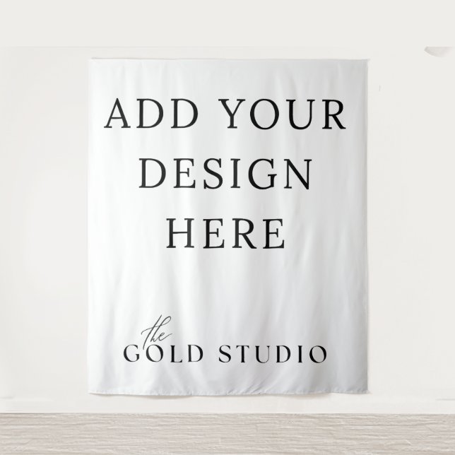 Tapiz Plantilla en blanco de la cabina fotográfica de fo (Anverso)