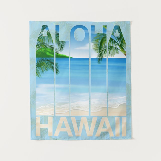 Tapiz Playa Aloha Hawaii (Anverso)