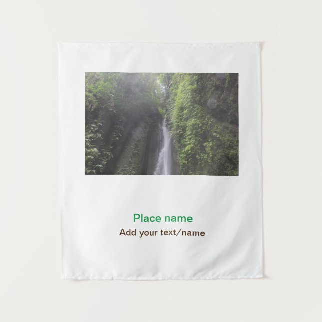 Tapiz playa de agua océano playa añadir nombre de sitio  (Anverso)