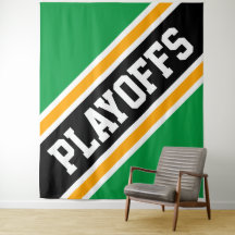 PLAYOFFS Verde Brillante Naranja Negro Rayas Incli