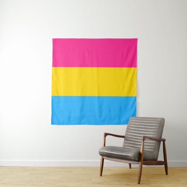 Tapiz Plaza de la Bandera Pansexual (In situ (horizontal))