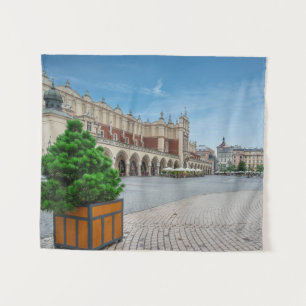 Tapiz Plaza principal en el casco antiguo de Cracovia, P