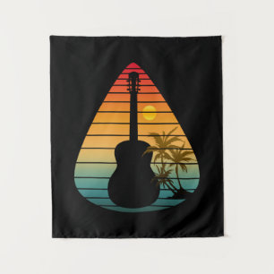 Tapiz PLECTRO DE GUITARRA DE MODA PUesta de sol