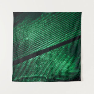 Tapiz Pluma Verde, Hermosa Textura De Patrón.