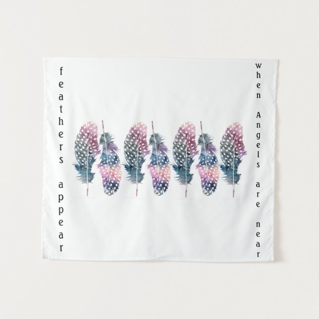 Tapiz "Plumas" (Anverso (horizontal))