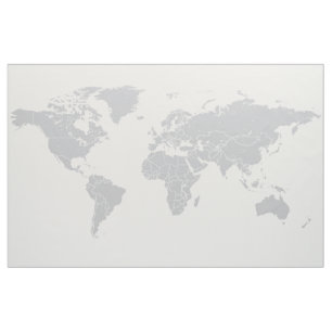 Tapiz político simple de la tela del mapa del