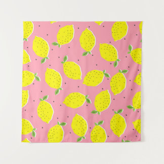 Tapiz Polka rosa caótica de los lémulos: patrón cítrico