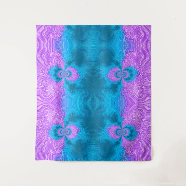 Tapiz Polo giratorio rosa y azul (Anverso)