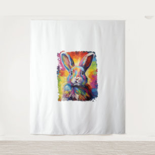 Tapiz Pop Art Bunny Rabbit