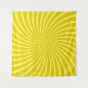 Tapiz Pop art yellow background, retro comic rays illus