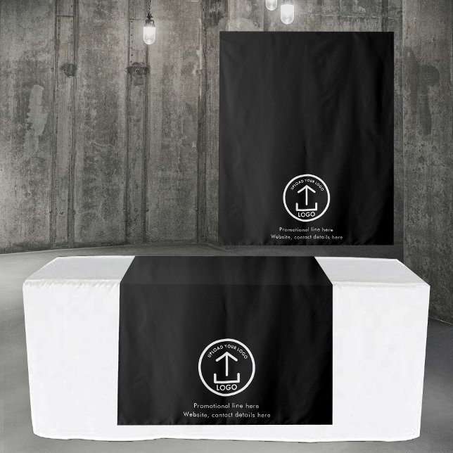 Tapiz Pop-Up Shop Business Logo Text Banner Table Runner (Pop Up Shop Business Logo Text Banner Table Runner Tapestry)