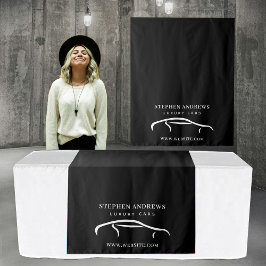 Tapiz Pop Up Shop Table Runner Banner Business Car Logo