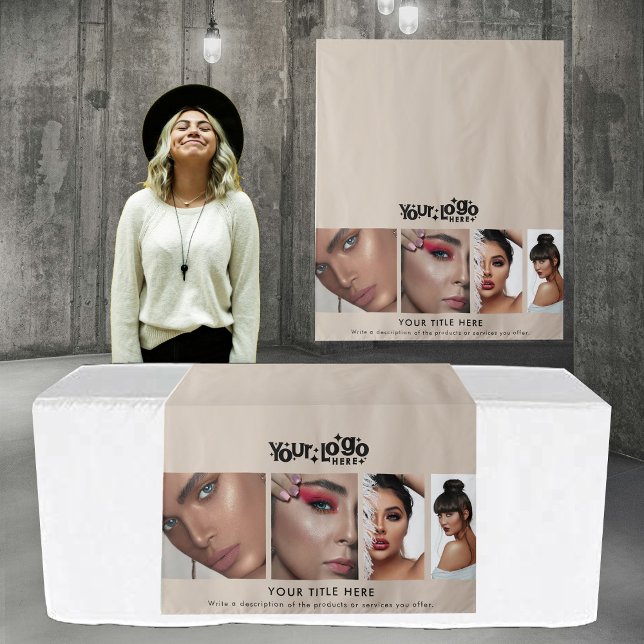 Tapiz Pop Up Shop Table Runner Banner Business Photos (Pop Up Shop Table Runner Banner Business Photos Tapestry)