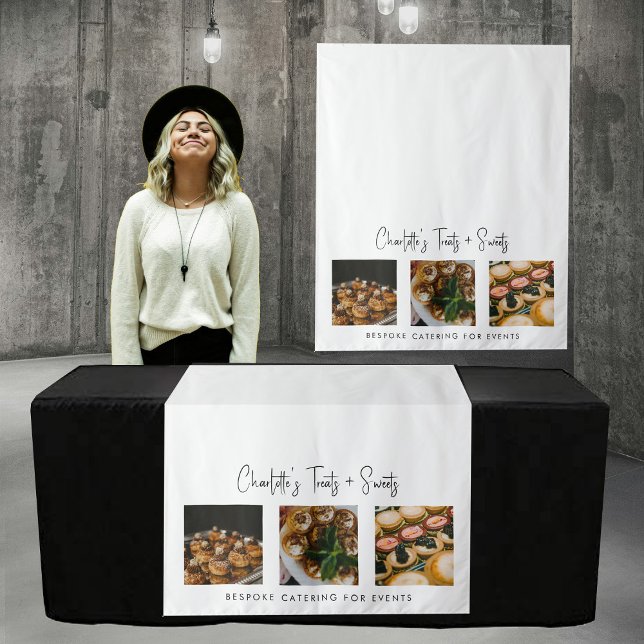 Tapiz Pop Up Shop Table Runner Banner Catering Photos (Pop Up Shop Table Runner Banner Catering Photos Tapestry)