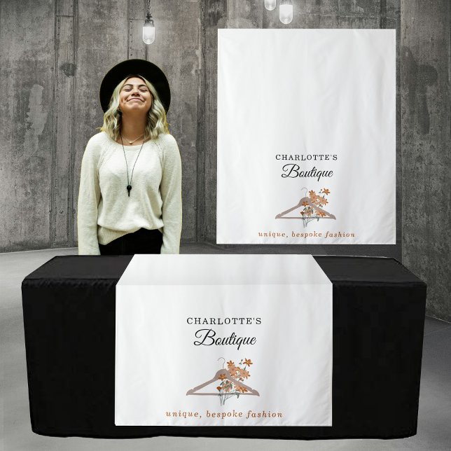 Tapiz Pop Up Shop Table Runner Banner Fashion Boutique (Pop Up Shop Table Runner Banner Fashion Boutique Tapestry)